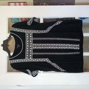 NWT Lucky Brand womens XL black shirt.